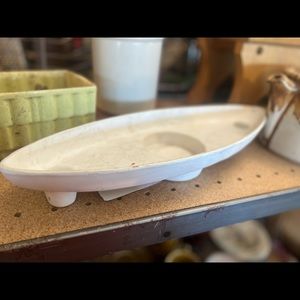 McCoy Floraline Pottery retro white Planter